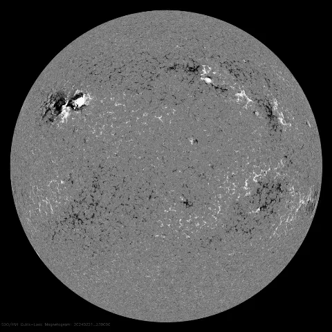 Image of Sun's magnetic field