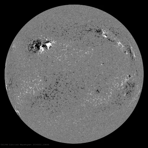 Image of Sun's magnetic field