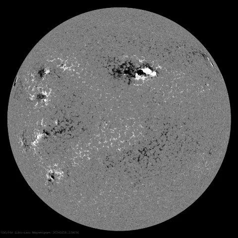 Image of Sun's magnetic field