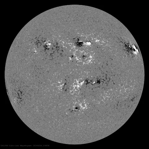 Image of Sun's magnetic field