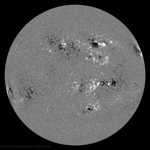 Image of Sun's magnetic field