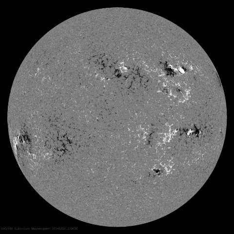 Image of Sun's magnetic field