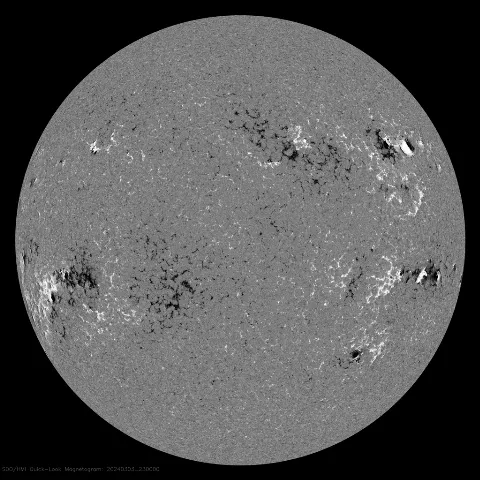 Image of Sun's magnetic field