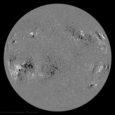 Image of Sun's magnetic field