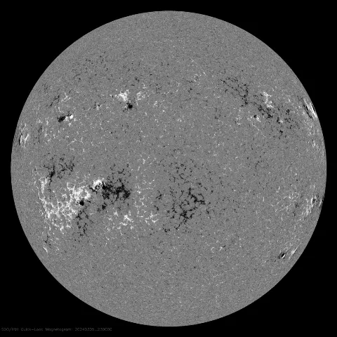 Image of Sun's magnetic field