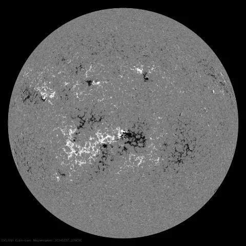 Image of Sun's magnetic field