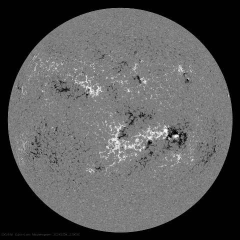 Image of Sun's magnetic field