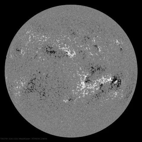 Image of Sun's magnetic field