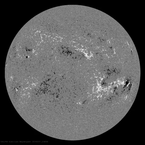 Image of Sun's magnetic field