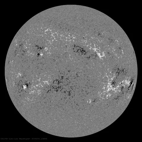 Image of Sun's magnetic field