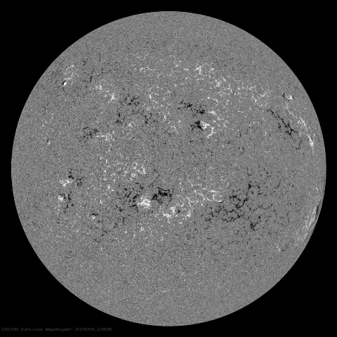 Image of Sun's magnetic field