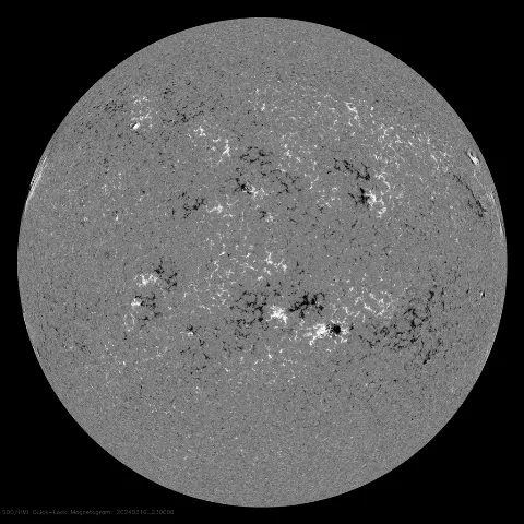 Image of Sun's magnetic field