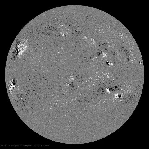 Image of Sun's magnetic field