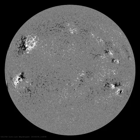 Image of Sun's magnetic field