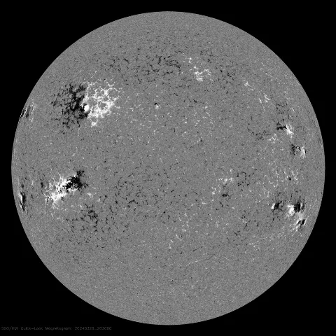 Image of Sun's magnetic field