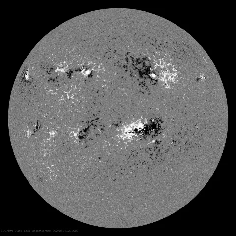 Image of Sun's magnetic field