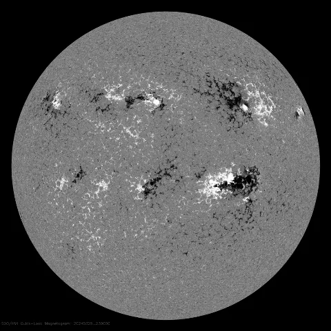 Image of Sun's magnetic field