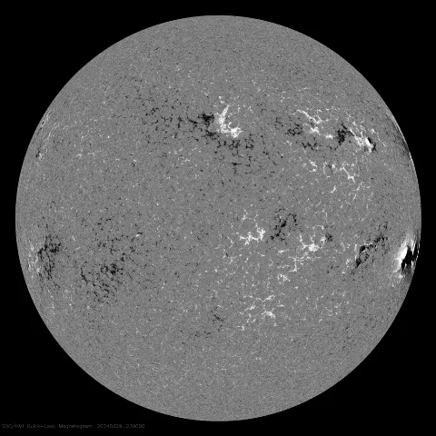 Image of Sun's magnetic field