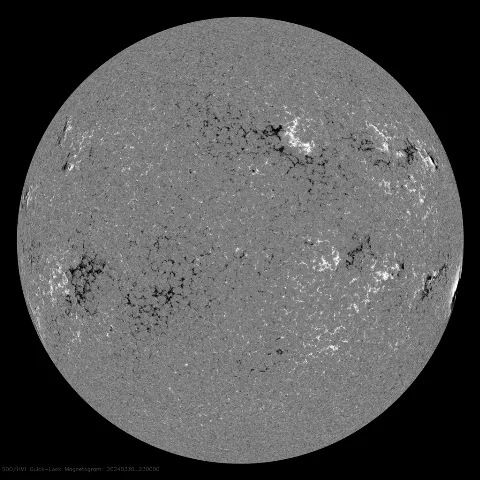 Image of Sun's magnetic field