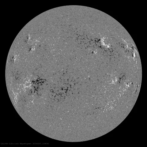 Image of Sun's magnetic field