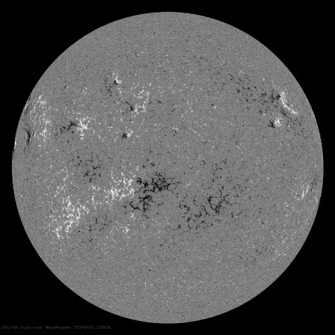 Image of Sun's magnetic field