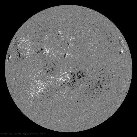 Image of Sun's magnetic field