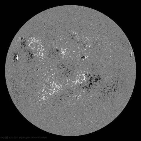 Image of Sun's magnetic field