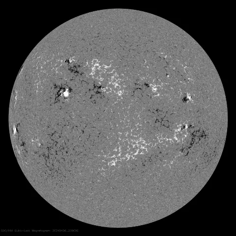 Image of Sun's magnetic field