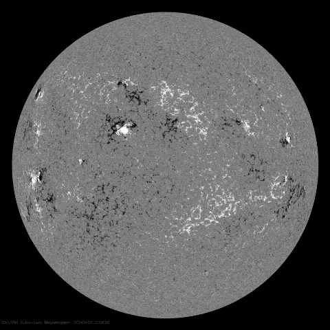 Image of Sun's magnetic field