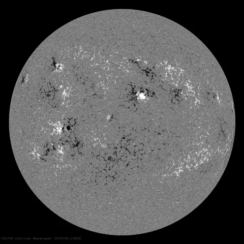 Image of Sun's magnetic field