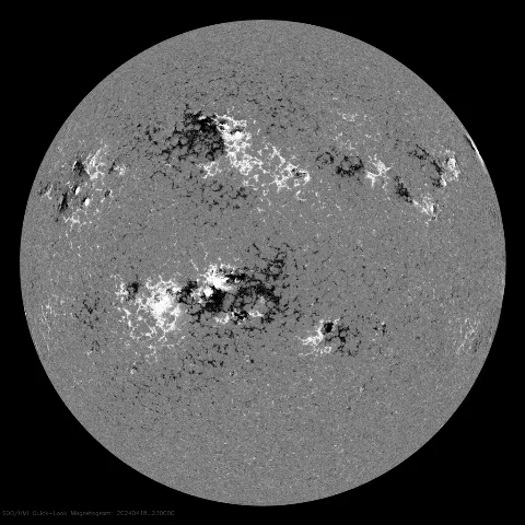 Image of Sun's magnetic field