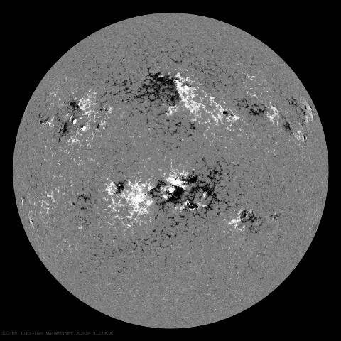 Image of Sun's magnetic field