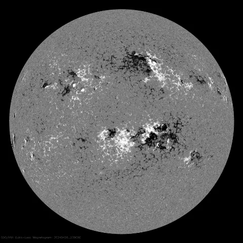 Image of Sun's magnetic field