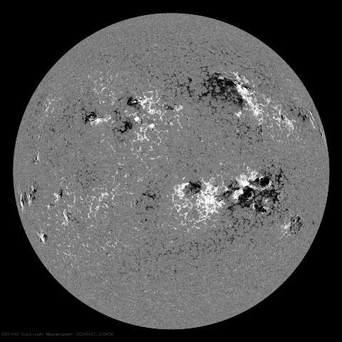 Image of Sun's magnetic field