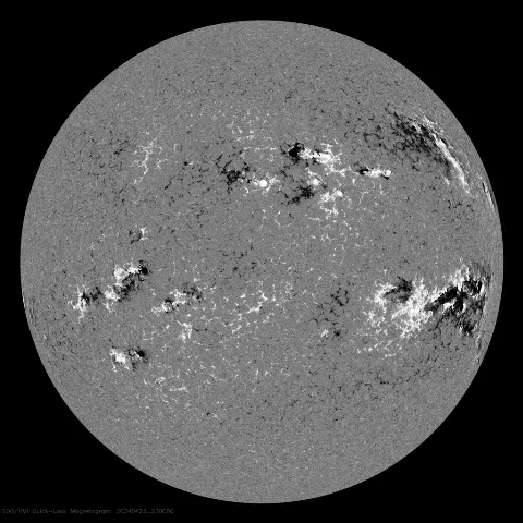 Image of Sun's magnetic field