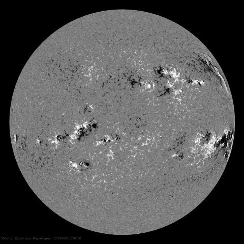 Image of Sun's magnetic field