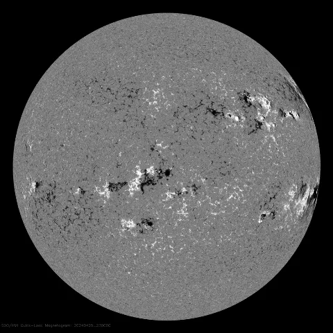 Image of Sun's magnetic field