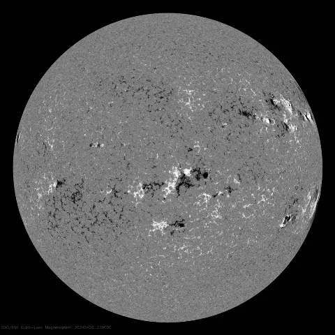 Image of Sun's magnetic field