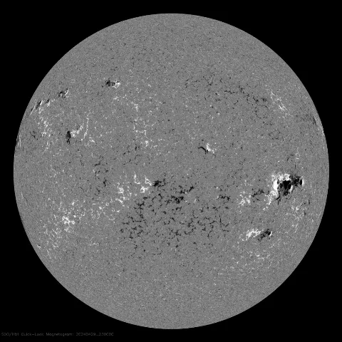 Image of Sun's magnetic field