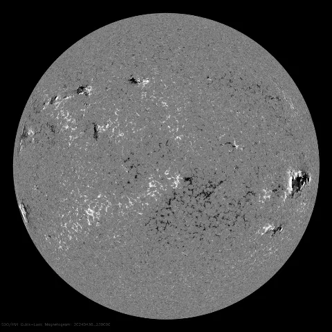 Image of Sun's magnetic field