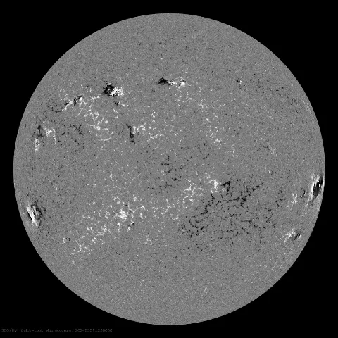 Image of Sun's magnetic field