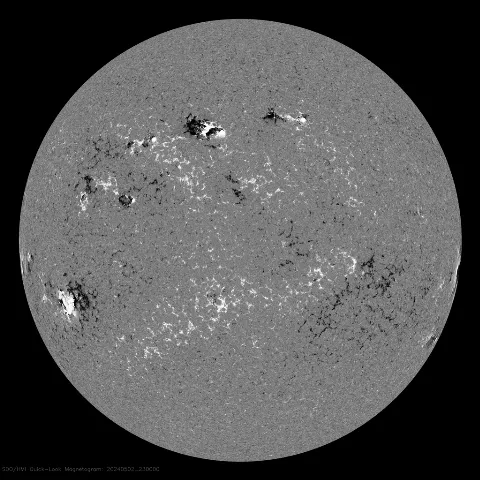 Image of Sun's magnetic field