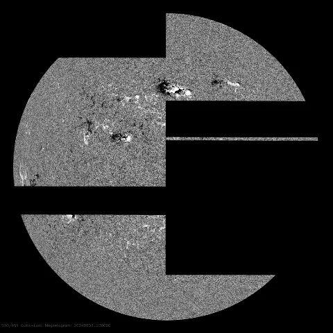 Image of Sun's magnetic field