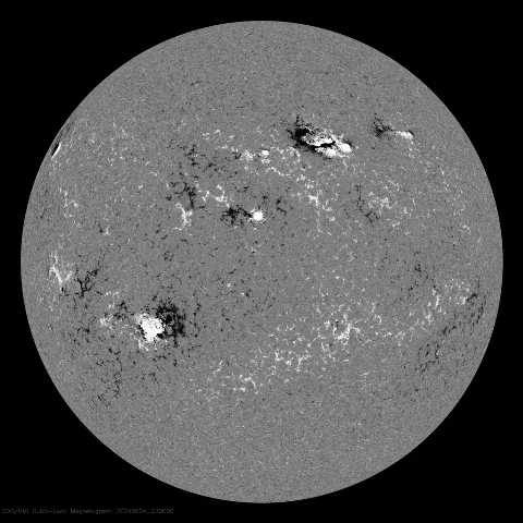 Image of Sun's magnetic field