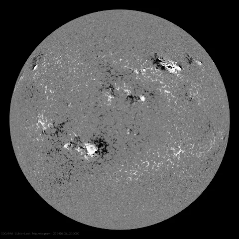 Image of Sun's magnetic field