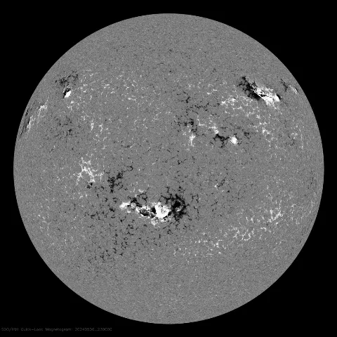 Image of Sun's magnetic field