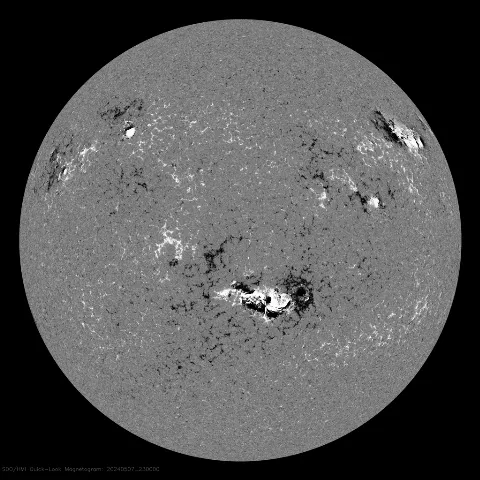 Image of Sun's magnetic field