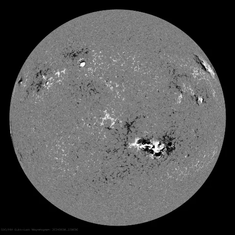 Image of Sun's magnetic field