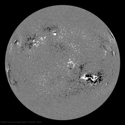 Image of Sun's magnetic field