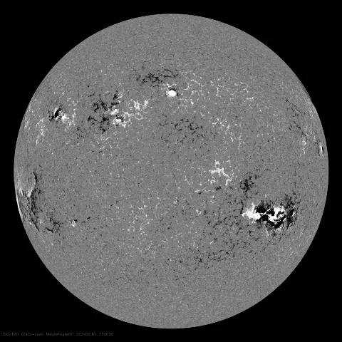 Image of Sun's magnetic field